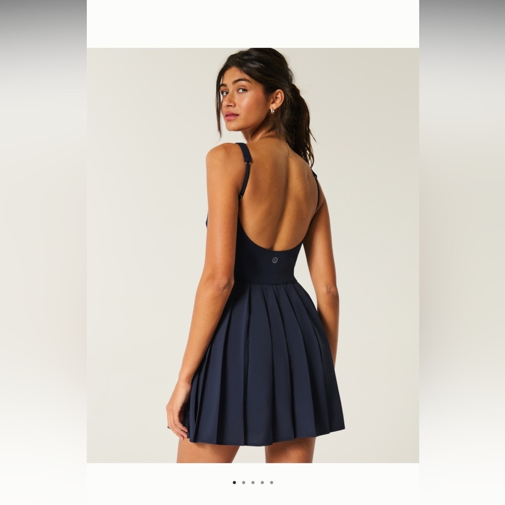 Hollister Blue Sleeveless Scoop Neck Sundress - Picture 3 of 4